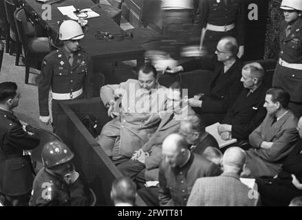 Nuremberg Trial, December 4, 1945, war criminals, trials, justice, second world war, The Netherlands, 20th century press agency photo, news to remember, documentary, historic photography 1945-1990, visual stories, human history of the Twentieth Century, capturing moments in time Stock Photo