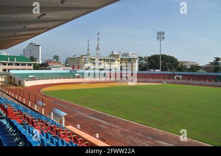 Nha Trang Stadium, a football stadium in Nha Trang, Vietnam. Stock Photo