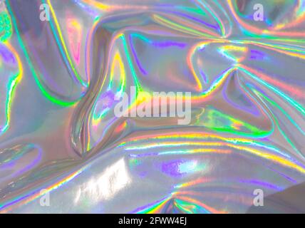 Rainbow background. Holographic abstract colors background Stock Photo