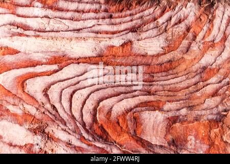 Detail of a sandstone stratification Stock Photo