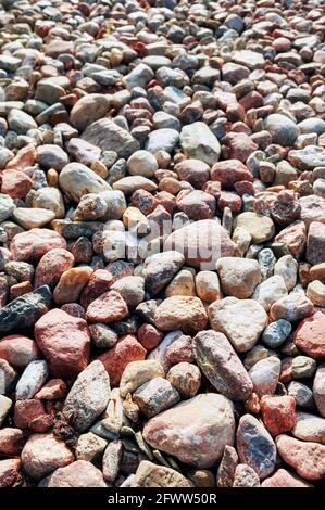 Picture of colorful pebbles, selective focus. Stock Photo