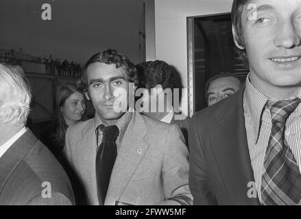 Arrival of Real Madrid team at Schiphol airport, April 8, 1973, teams, sports, soccer, The Netherlands, 20th century press agency photo, news to remember, documentary, historic photography 1945-1990, visual stories, human history of the Twentieth Century, capturing moments in time Stock Photo