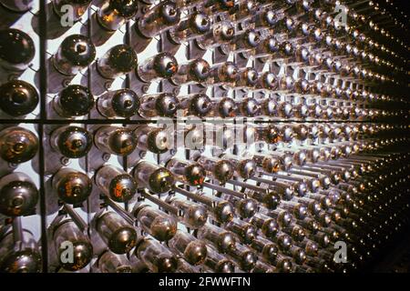 The first electronic digital computers used hundreds of vacuum tubes as their active components which; given the poor reliability of these devices; meant the computers needed frequent repairs to keep them operating.  Tubes labeled: 5965. Stock Photo