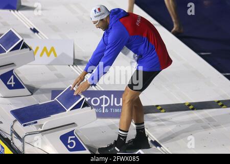 Laure Manaudou of France Final  50 m Freestyle during the 2021 LEN European Championships, Swimming event on May 23Emilien Mattenet of France , 2021 at Duna Arena in Budapest, Hungary - Photo Laurent Lairys/ DPPI Stock Photo