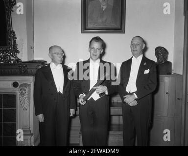 Promotion Utrecht C. G. M. Mierman thesis (soccer Netherlands), March 18, 1955, PROMOTIONS, sports, soccer, The Netherlands, 20th century press agency Stock Photo