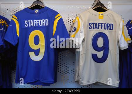 NFL Team Jersey and Cap Display, Macy's Department Store, Herald Square,  NYC Stock Photo - Alamy