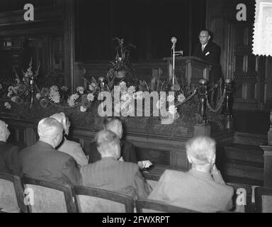 Reception Municipal Housing Service (40 years) Amsterdam, 22 September 1955, jubilees, receptions, The Netherlands, 20th century press agency photo, n Stock Photo