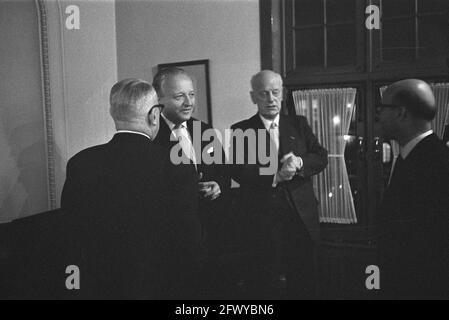 Reception in the hall of the Senate offered by President of the Senate and House of Representatives to President European Parliament Prof. Furler, Nov Stock Photo