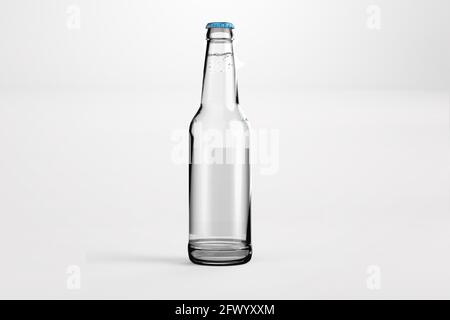 Beer bottle. 3d illustration isolated on colored background. suitable for your design element. Stock Photo