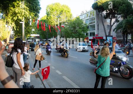 İstanbul, Turkey  19.05.2021 : 19th May celebrations on the street. Stock Photo