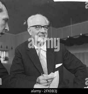 Series of the conductor Eugen Jochum, April 14, 1961, The Netherlands, 20th century press agency photo, news to remember, documentary, historic photography 1945-1990, visual stories, human history of the Twentieth Century, capturing moments in time Stock Photo