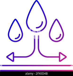 Water repellent fabric feature on fabric linear icon Stock Vector Image ...
