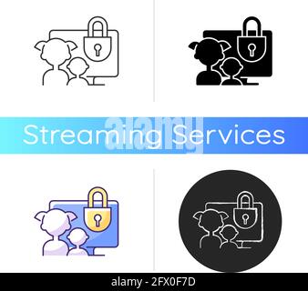 Parental control icon Stock Vector