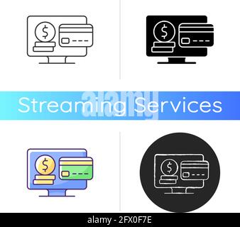 Subscription fee icon Stock Vector