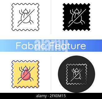 Dust mite proof textile quality icon Stock Vector