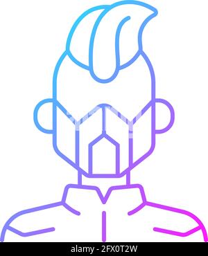 Mask gradient linear vector icon Stock Vector