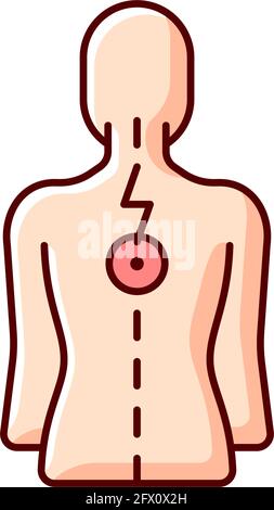 Muscle spasm icon. Simple element from digital disruption collection ...
