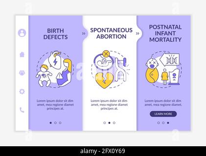 Genetic defects onboarding vector template Stock Vector