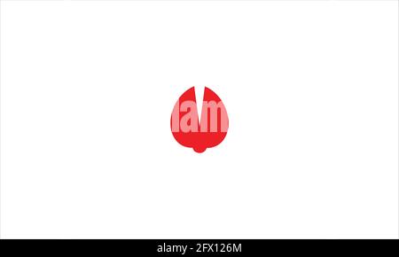 Lobster or Crab claw in minimal flat vector icon logo design illustration Stock Vector