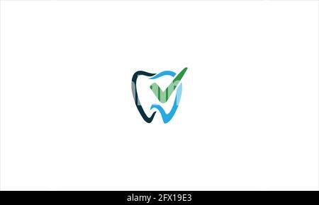 Medical Dental Clinic icon logo or Dental Care Logo Vector Design Template Stock Vector