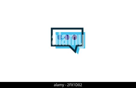 Typing in a chat bubble icon illustration isolated vector, comment sign symbol Stock Vector