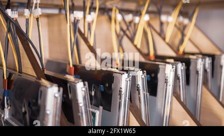 TFT components and microcircuits blanks in laboratory Stock Photo - Alamy