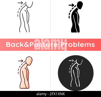 Slouching black glyph icon Stock Vector Image & Art - Alamy