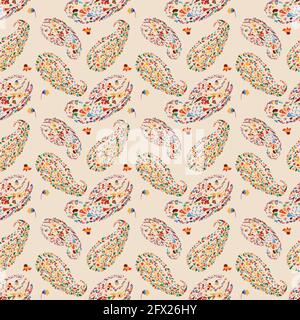 Seamless Paisley  Pattern Stock Vector