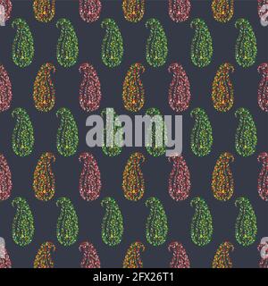 Seamless Paisley  Pattern Stock Vector