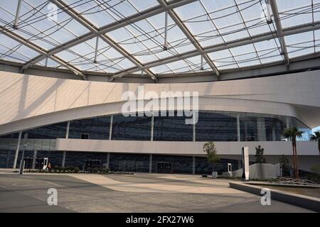 Los Angeles Rams apparel and 2021 Draft Day hats on display at the  Equipment Room team store atf SoFi Stadium, Monday, May 24, 2021, in  Inglewood, Cal Stock Photo - Alamy