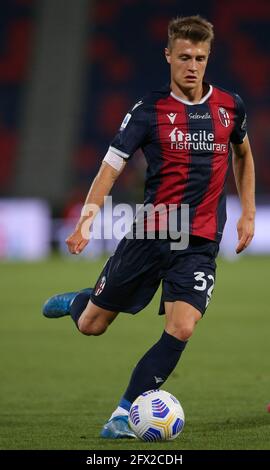 Bologna, Italy, 23rd May 2021. Mattias Svanberg of Bologna FC during the Serie A match at Renato Dall'Ara, Bologna. Picture credit should read: Jonathan Moscrop / Sportimage Stock Photo