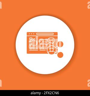 SMM colorful color glyph icon. Social Media Marketing sign. Content marketing symbol. Promotion strategy. Promote web site. Pictogram for web page, mo Stock Vector