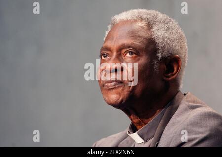 May 25,2021 : Card. Peter K. A. Turkson during a Press Conference on the Closing of the Special Year on the Fifth Anniversary of Laudato si' and the Presentation of the Laudato si' Platform for Action at the Vatican Press Room Stock Photo