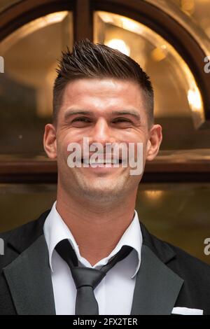 London, UK. 25 May 2021. Stricly Come Dancing star Aljaz Skorjanec at the launch of new show, Here Come the Boys, at the London Palladium Theatre. Picture date: Tuesday May 25, 2021. Photo credit should read: Matt Crossick/Empics/Alamy Live News Stock Photo