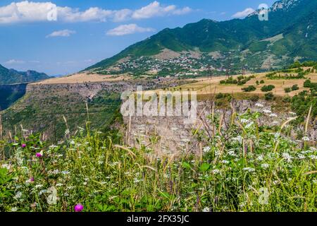 Rims of Debed canyon in Armenia Stock Photo