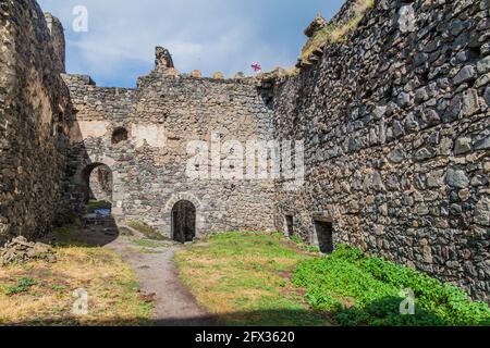 Khertvisi fortress on mountain. It is one of the oldest fortresses in  Georgia Stock Photo - Alamy