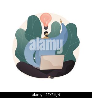 Decision making abstract concept vector illustration. Stock Vector
