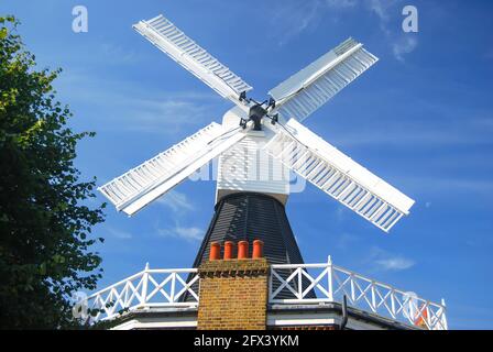 Wimbledon Windmill Museum, Wimbledon Common, Wimbledon, London Borough of Merton, Greater London, England, United Kingdom Stock Photo