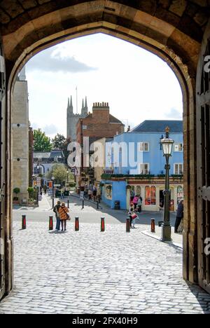 Castle entrance, Henry VIII Gate, Windsor Castle, Windsor, Berkshire, England, United Kingdom