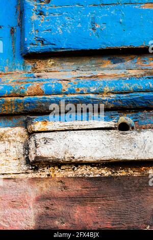 Fishing boat moored at Barry Island, Vale of Glamorgan, South Wales Stock Photo