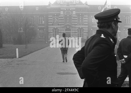 Demonstration of soldiers with the VVDM in Nieuwersluis against the Nieuwersluis penal camp, demonstrators, December 18, 1971, officers, demonstrations, The Netherlands, 20th century press agency photo, news to remember, documentary, historic photography 1945-1990, visual stories, human history of the Twentieth Century, capturing moments in time Stock Photo