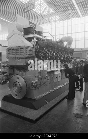 Europort 1975 in Amsterdam RAI; diesel engines, November 11, 1975, DIESELMO towers, exhibitions, The Netherlands, 20th century press agency photo, news to remember, documentary, historic photography 1945-1990, visual stories, human history of the Twentieth Century, capturing moments in time Stock Photo