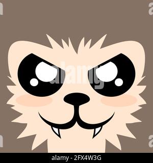 wolf face Stock Vector