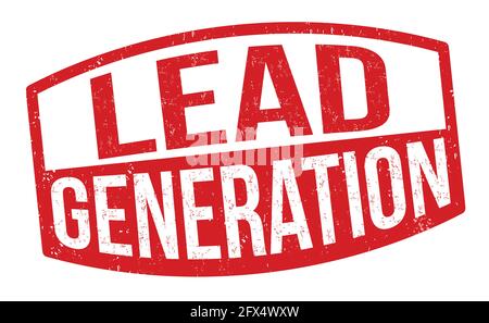 Lead generation grunge rubber stamp on white background, vector illustration Stock Vector