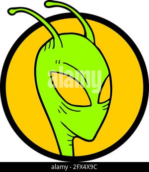 Alien icon Stock Vector