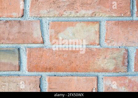 typical wall made of bricks of southern Italy Stock Photo