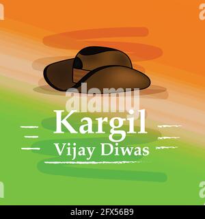 Indian Kargil Vijay Diwas background Stock Vector