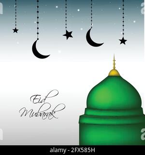 Eid Mubarak Background Stock Vector