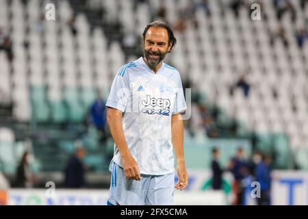 Neri Marcorè during the Partita Del Cuore charity football match at Allianz Stadium on May 25, 2021 iin Turin, Italy. Stock Photo