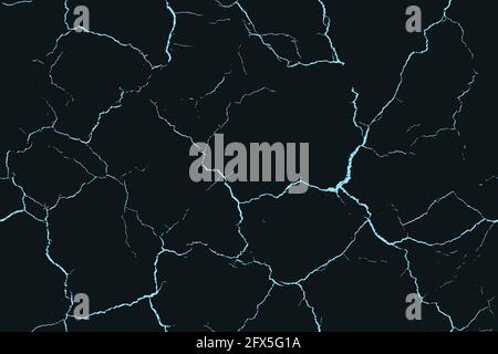 Tiled abstract network grunge art. Black and blue Stripes in Grunge Brush Style. Distressed Grungy Seamless Pattern Design. Stock Vector